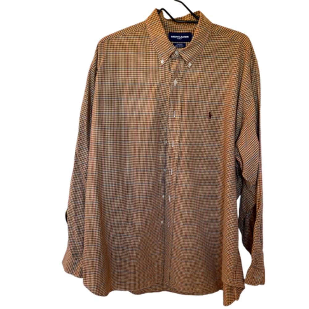 Polo Ralph Lauren - Classic Fit Checked Twill Dress Shirt, XL